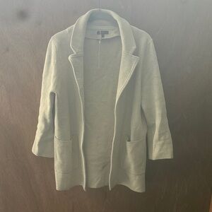 Quince Light Cream Knit Cardigan